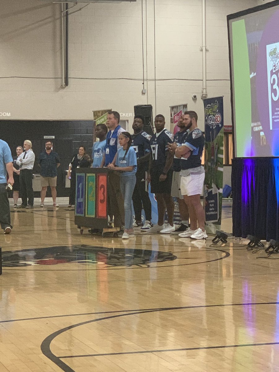 HGHillCounselor's tweet photo. Such a fun visit from the @Titans surprising our @HGHillMiddle school students today ❤️🏈💙 https://t.co/UiL6hUEkKb