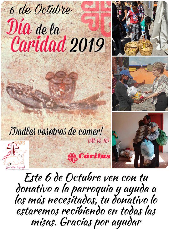 CaritasSMT's tweet photo. Los esperamos con sus donaciones, en la parroquia de San Miguel Topilejo, Dios se los recompensar��. https://t.co/I4FzO13loU