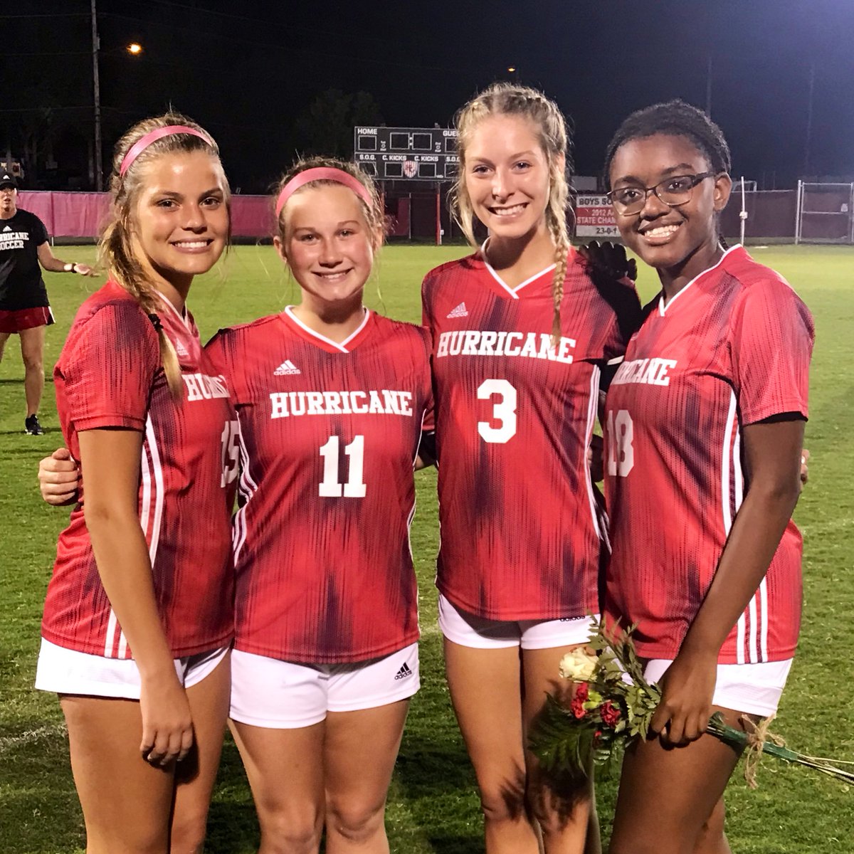 FudgedaddyWV's tweet photo. Awesome senior night on the pitch in Hurricane!  So proud of @Jenna_Holmes9 and the other seniors!  Great game and season!  Let’s keep it going! #wvgirlssoccer #proudpapa #scoreearly #scoreoften 🎉🎊⚽️ https://t.co/9XDTjj44pa