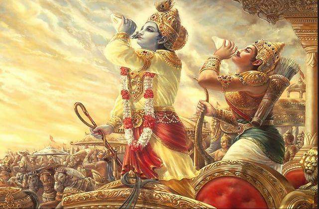 #BhagavadGita 10.37: Among the Vrishnis I am Vasudeva Krishna, Arjuna among the sons of Pandu, Vyasa among the sages, and the sage Shukracharya among the wise.
#Krishna #Gita #Gitashloka #Geeta #Yoga #ashtangayoga #Meditation #Mindfulness #Vedanta #Om #Karma #Bhakti #Wisdom