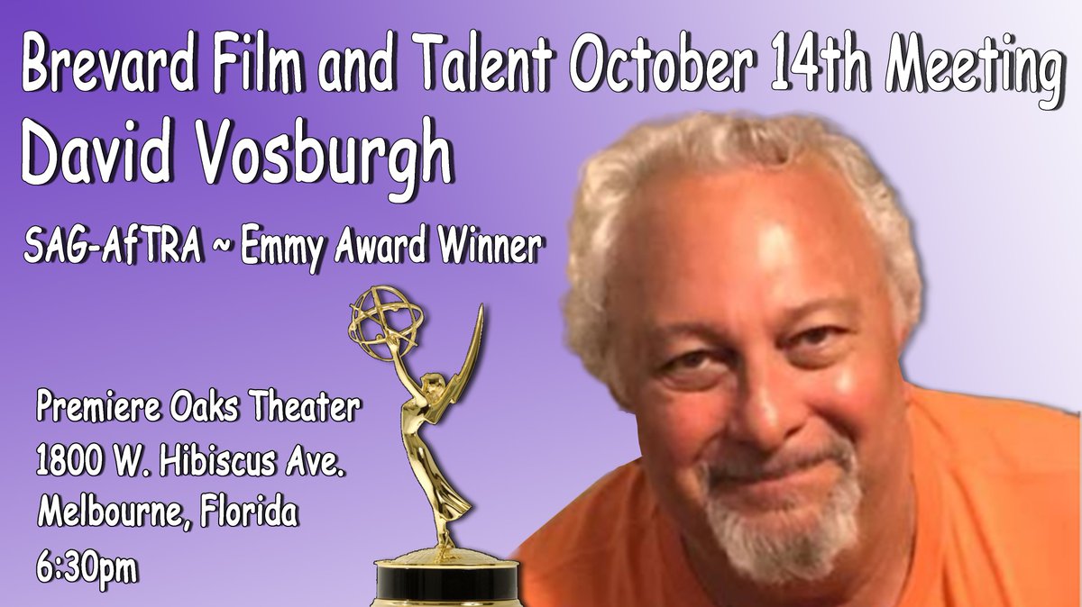 BFAT321's tweet photo. David will open the meeting to discussion and questions regarding the industry. He'll speak about Acting Skills for Camera, Do's and Don'ts of Working With Celebrities, and Development &amp; Marketing Film/ TV Products.  He's bringing his EMMY! https://t.co/2V1iza4GFa