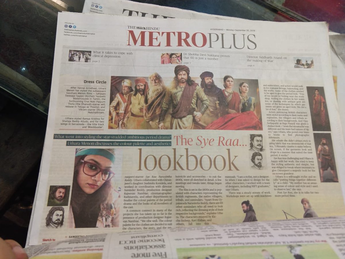 uthara menon (@utharamenon5) on Twitter photo Thank you <a href="/Sangeetha_Devi/">sangeetha devi</a> for this write up. Im so happy that all the hardwork put it on the STYLING of #syeRaaNarsimhaReddy has shone through thanks to your article.....this movie is going to rock the world!
@megastarchiranjeevi, <a href="/SrBachchan/">Amitabh Bachchan</a>, <a href="/VijaySethuOffl/">VijaySethupathi</a>,<a href="/KichaSudeep/">sudeep</a> Thank you <a href="/Sangeetha_Devi/">sangeetha devi</a> for this write up. Im so happy that all the hardwork put it on the STYLING of #syeRaaNarsimhaReddy has shone through thanks to your article.....this movie is going to rock the world!
@megastarchiranjeevi, <a href="/SrBachchan/">Amitabh Bachchan</a>, <a href="/VijaySethuOffl/">VijaySethupathi</a>,<a href="/KichaSudeep/">sudeep</a>