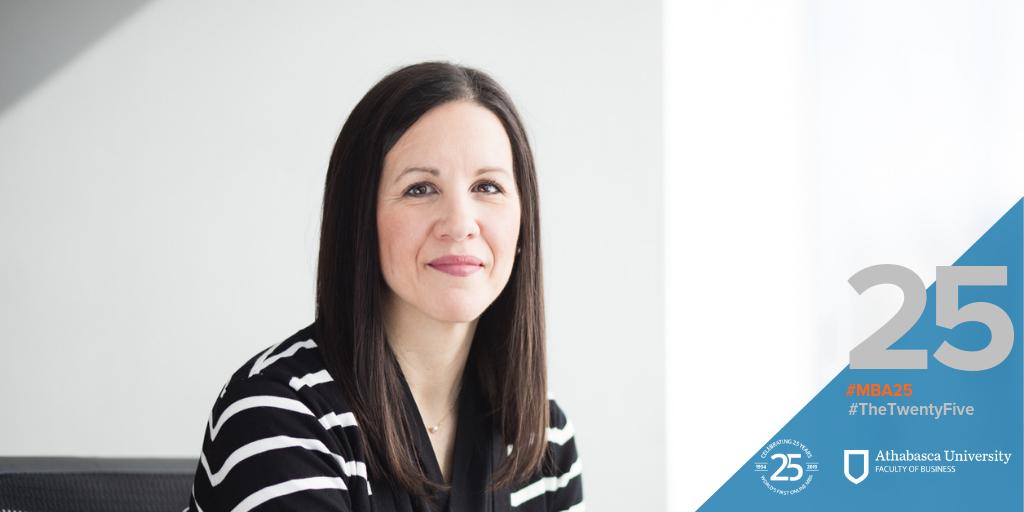 AthabascaU's tweet photo. "I'm a firm believer that a diverse, inclusive, & equitable culture makes for a stronger organization.” #MBA graduate & current VP of Practice Services & 1st ever VP of #Indigenous Relations @Stantec Denise Pothier https://t.co/4EkZ40p33E #MBA25 #TheTwentyFive #FirstOnline https://t.co/U8z9TVhkhX