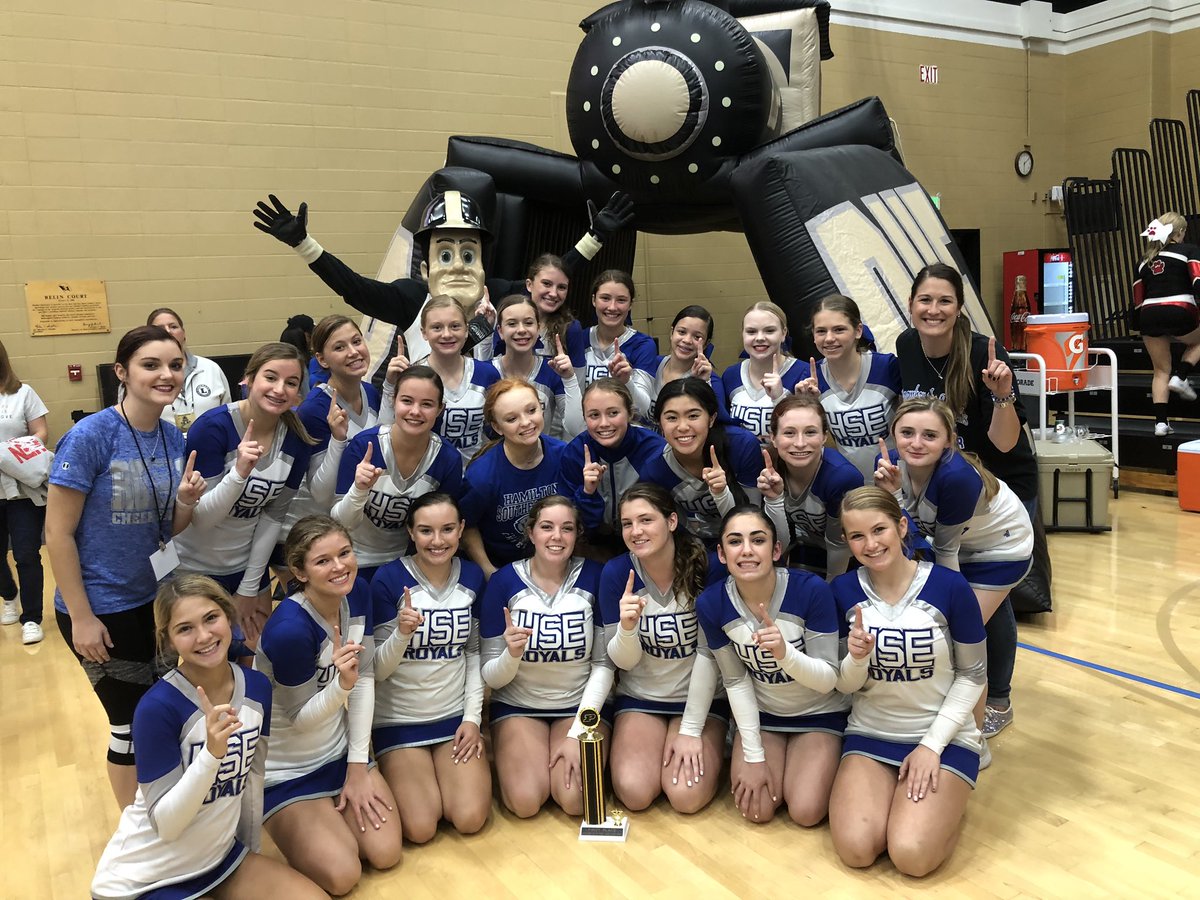 Living the dream! So fortunate I get to coach these amazing young ladies. Took home TWO first place wins last weekend! Come support us this Saturday at Pendleton Heights!! 💙💙💙<a href="/HSECheerleading/">HSE Cheerleading</a>