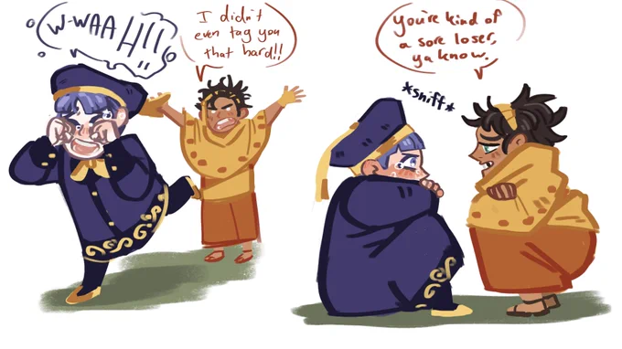 And a little baby brat Lorenz with baby Claude 
