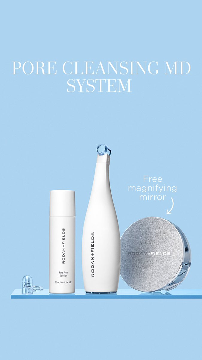 DonnaRandF's tweet image. AVAILABLE TODAY! 🎉
Our Pore Cleansing MD System is now available for purchase!!
💙 PORE CLEANSING MD -
A professional-quality pore extraction system you can use in the comfort of home.
The System includes a prep product, tool &amp;amp; tips
#blackheadremoval #poreminimizer #porecleanser