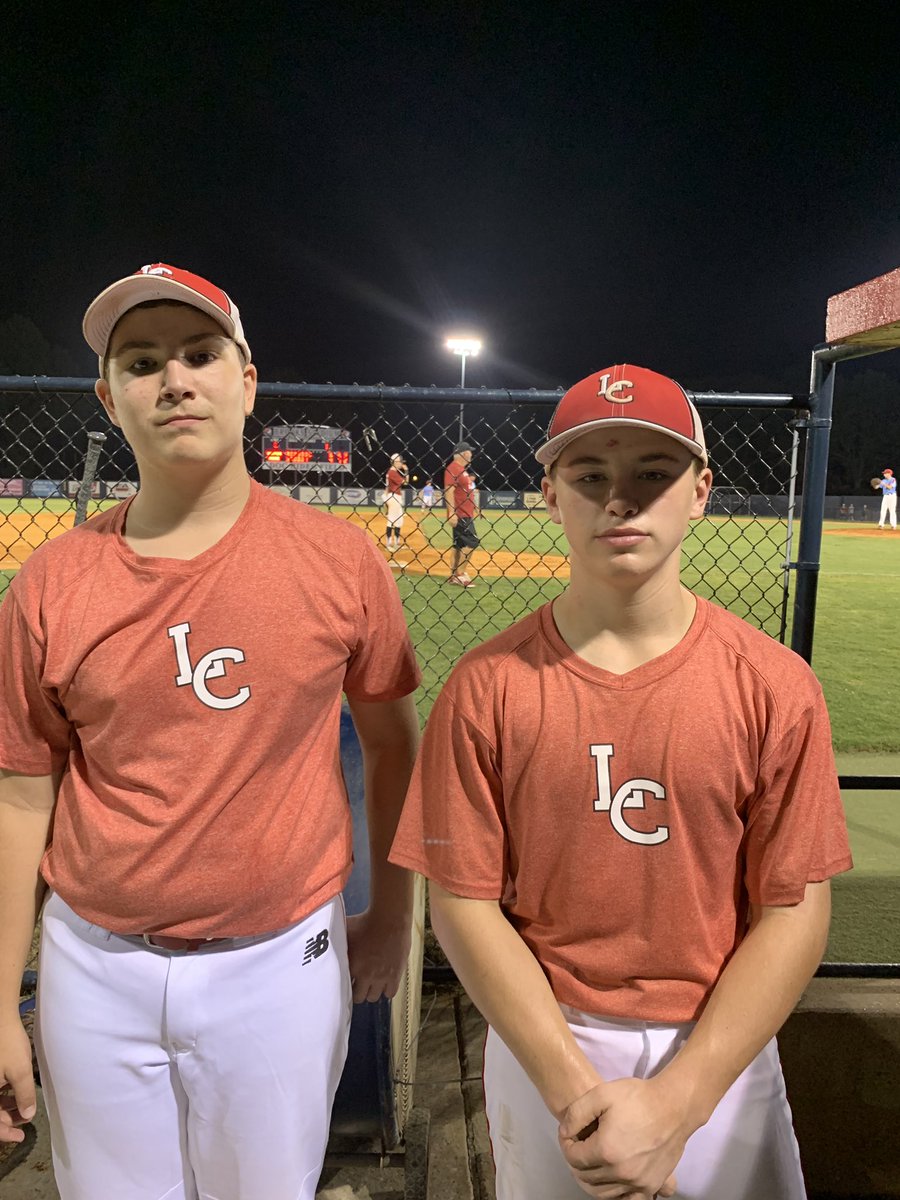 lcms_baseball's tweet photo. LCMS Cardinals Ashton Russell and Daniel Ramage on the field repping the LC! @wkmsb1 All Star Game @ Brooks Stadium in Paducah KY. https://t.co/yPIt4CkwrF