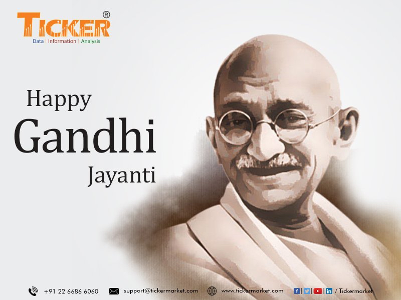 Tickermarket's tweet photo. "I will not allow anyone walk through my mind with their dirty feet" - #MahatmaGandhi our respectful  tribute tribute to the #FatherofTheNation on his 150th birth anniversary! #Gandhijayanti2019 #GandhiAt150 #TuesdayThoughts #GoodMorningTuesday @sarindam @Life63moons1 https://t.co/1XjtBsmxNo