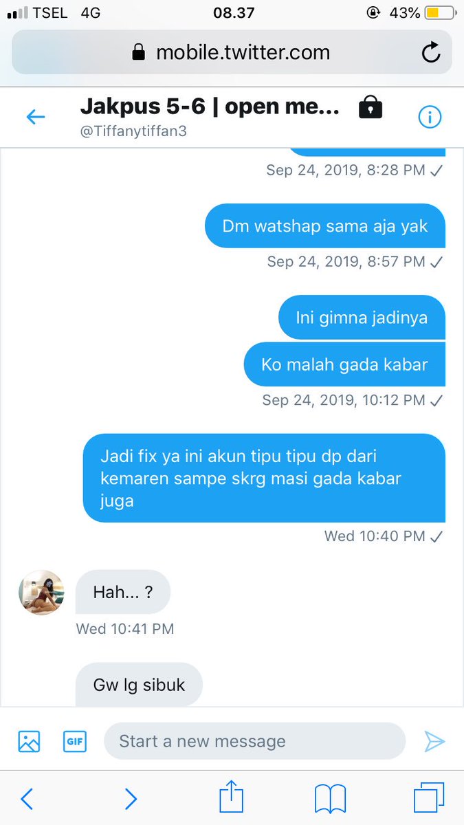 Konfirmasi akun @Tiffanytiffan3 doi penipu sudah dp ke nmr rekening BRI a/n ERNA dr minggu kemarin tp sampe skrg tida ada kabar berita . 
CC. Akun Promote Ybs: @GeboyRed  @GeboyBlue  @GeboyGreen  @AlterBee4  @AlterBee5  @AlterBee6  @Juragan_Petee  @BangBoy75391361