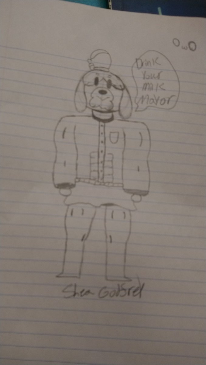 Shea72927242's tweet photo. -sorry quality is ass-- but enjoy my buff isabelle i drew in class. Fine peice of work if i do say so myself :) https://t.co/9RQXeJLcQD