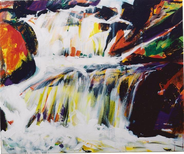 ArtSparkStudio's tweet photo. Waterfall III. Artist is Romul Nutiu. 2002. #Tachisme #romulnutiu #nutiu #romul #Waterfall https://t.co/4q0SUhd9XY