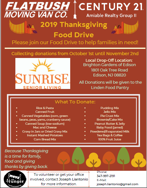 MaggieSchlagel's tweet photo. Brighton Gardens of Edison is a drop-off location for a food drive. Thanks in advance for any donations you can make!
#Edison #FoodDrive #Donation #HelpingOthers
#LivewithGenerosity https://t.co/5tKtuIe4x7