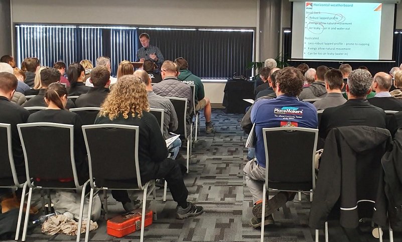 BRANZlive's tweet photo. Greg Burn is presenting at our first seminar - The Building Envelope. Book your spot by registering here https://t.co/HSayOyAPUU
#seminarseries #Wallcladdings #Weathertightness #Airtightness #Ventilation https://t.co/82RyH3wM4y