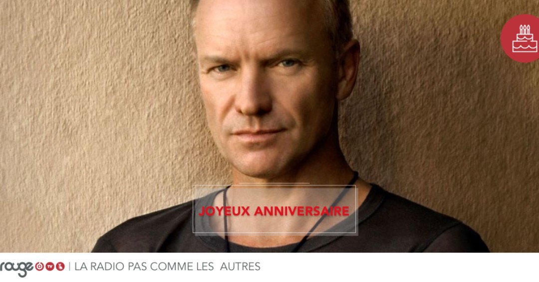 rougetv's tweet photo. @Sting est à l'honneur toute la journée à l'occasion de son anniversaire ! Vous vous en rappelez ?
#birthday #anniversaire #rouge #rougefm #musique #onair #sting #group #band #celebration #suisse #suisseromande #romandie #switzerland #zurich The Police  #thepolice https://t.co/TcFCttTNmU