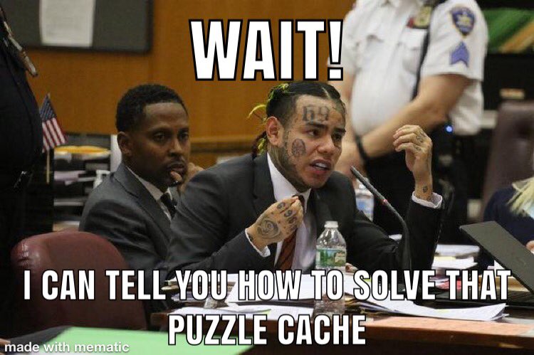 GeocachingThe's tweet image. #6ix9ine #puzzlecache #Guilty