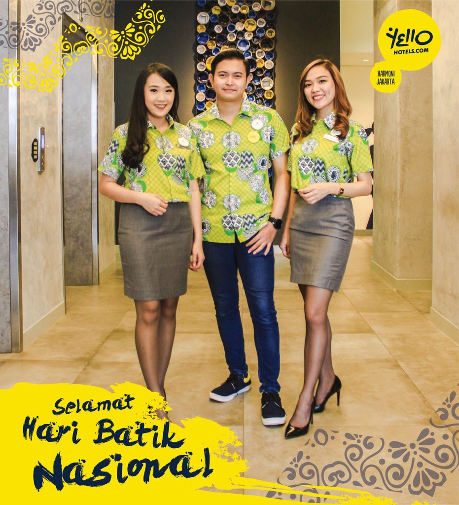 yello_harmoni's tweet photo. Hari Batik Nasional diperingati setiap 2 Oktober. Ini merupakan hari perayaan nasional Indonesia untuk memperingati penetapan batik sebagai Warisan Kemanusiaan untuk Budaya Lisan dan Nonbendawi. Selamat Hari Batik Nasional.
#imatyello #yelloharmoni #haribatiknasional2019 https://t.co/ym37gZKiaA