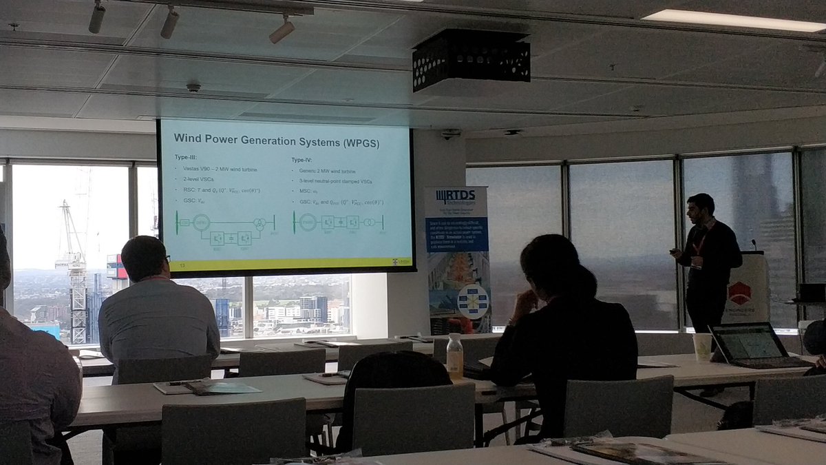 GeoKonstantinou's tweet photo. Typical models required in real time include #wind and #solar power electronics, #energystorage systems and #statcoms
Such studies are critical enabling higher renewable penetrations in electricity networks #RTDSUGM https://t.co/zHpCpm2atp