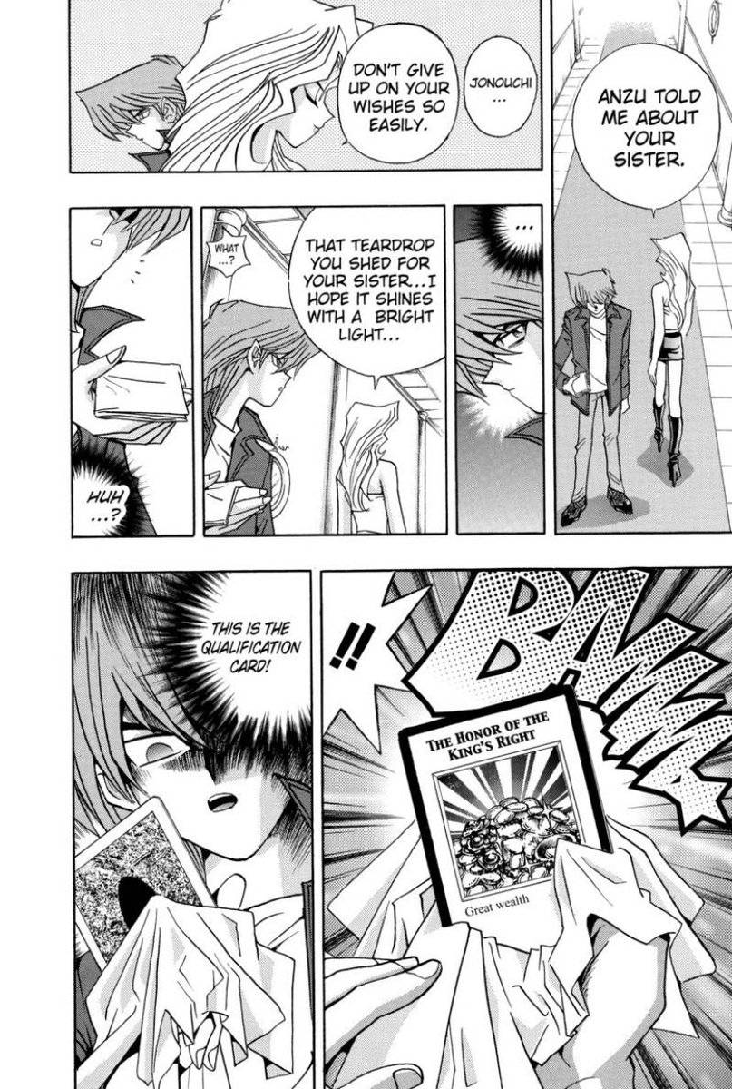 Mai handing her qualification card to Joey is probably one of my favorite moments in the Duelist Kingdom arc.And its made even better with Joey’s retort to Keith. So goddamned cool.