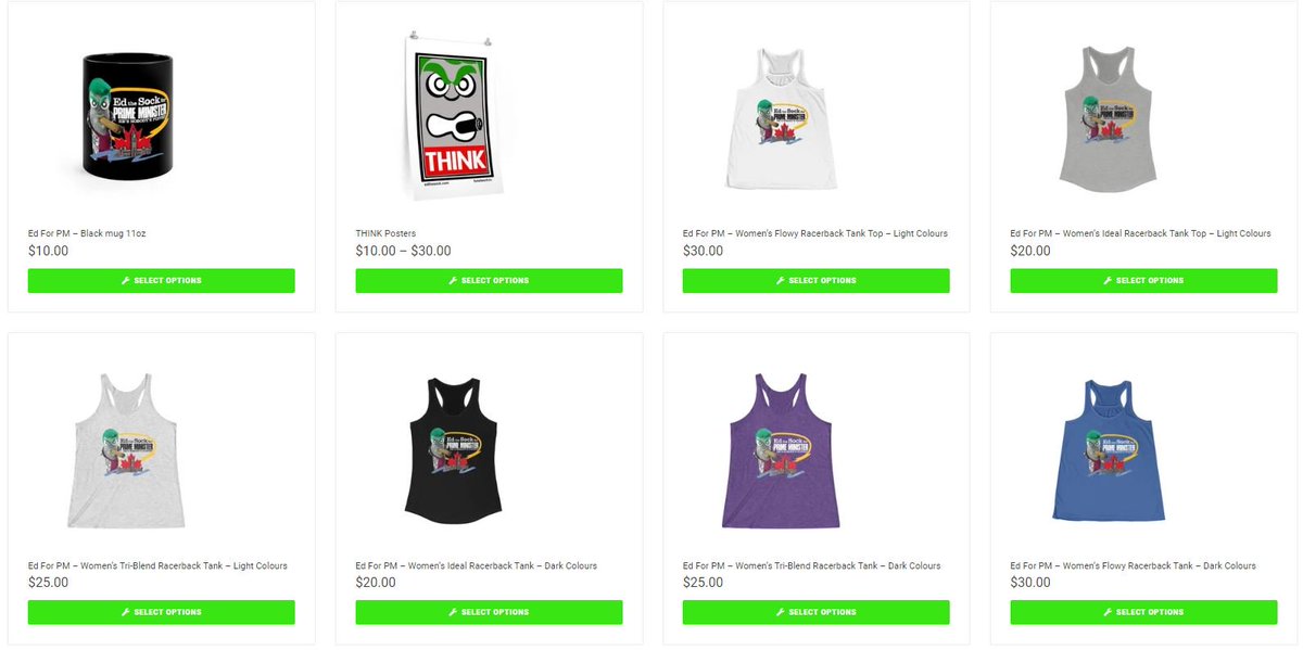 EdtheSock's tweet photo. New Swag!  THREE New Tank Top Styles - in both Light &amp; Dark Colours - #EdTheSockForPM Design, More Designs Coming Tomorrow!

Also, Black #EdForPM Coffee Mugs
And #THINK Posters!

All this and more on Page 2 Of My Official #FU_Network Store!

>>>>https://t.co/bGUR4xbZJA<<<< https://t.co/3XB8F9ddxp