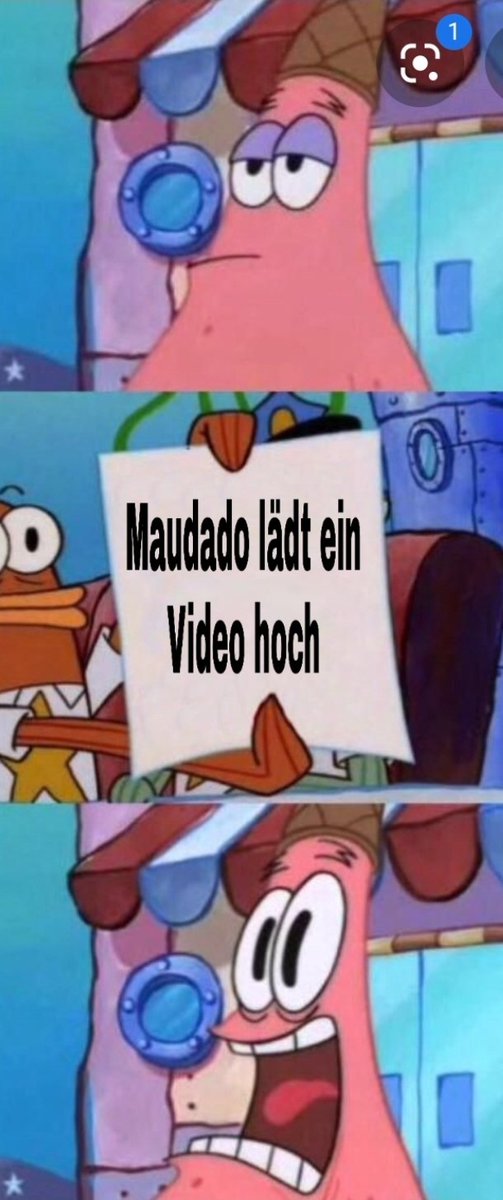 Zockergirl11's tweet photo. #MaudadoMemeMittwoch 
Das bin eins zu eins ich, wenn Maudado ein Video hochlädt 🤣😁 https://t.co/6qGOH6KtMi