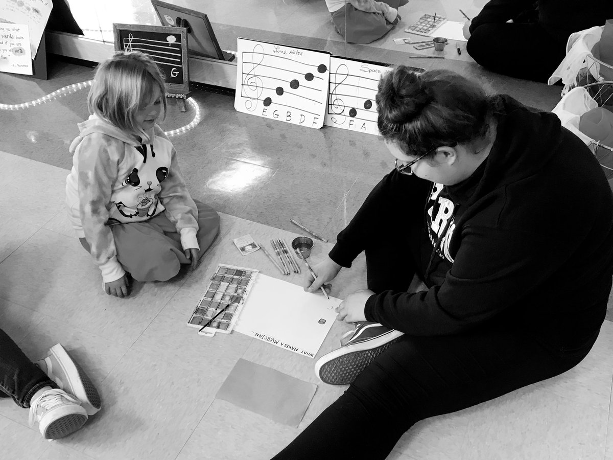 ourstoryroom113's tweet photo. ✨🎶The magic of the beginning of a new journey....our first music collaboration of the year with our grade 11 &amp; 12 buddies from @GHS_Band  Creating art to capture “what makes a musician...” 🎶✨❤️ we were so happy to see so many familiar faces from last year! @musicatSSES https://t.co/CjviBNtdOM