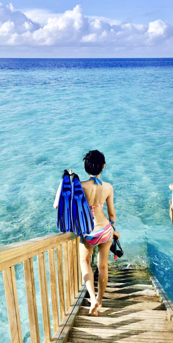 Let’s get TAN 👙🏝🌊💋

#มัลดีฟส์ต้องลุกเป็นไฟ #ไปดำน้ำดูปลาฉลามกัน #เห็นว่ายมาแว้บๆ #SnorkelingTime #FangfangInMaldives #myvocationtime #SaiiLagoonMaldives