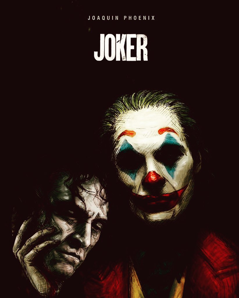 Guess Heath Ledger would be proud of Joaquin Phoenix..or May be jealous... JOKER is not about a joker..it's all about a heroic VILLAIN.. #Joker #joaquinphoenix #hero #villain #heathledger #batman