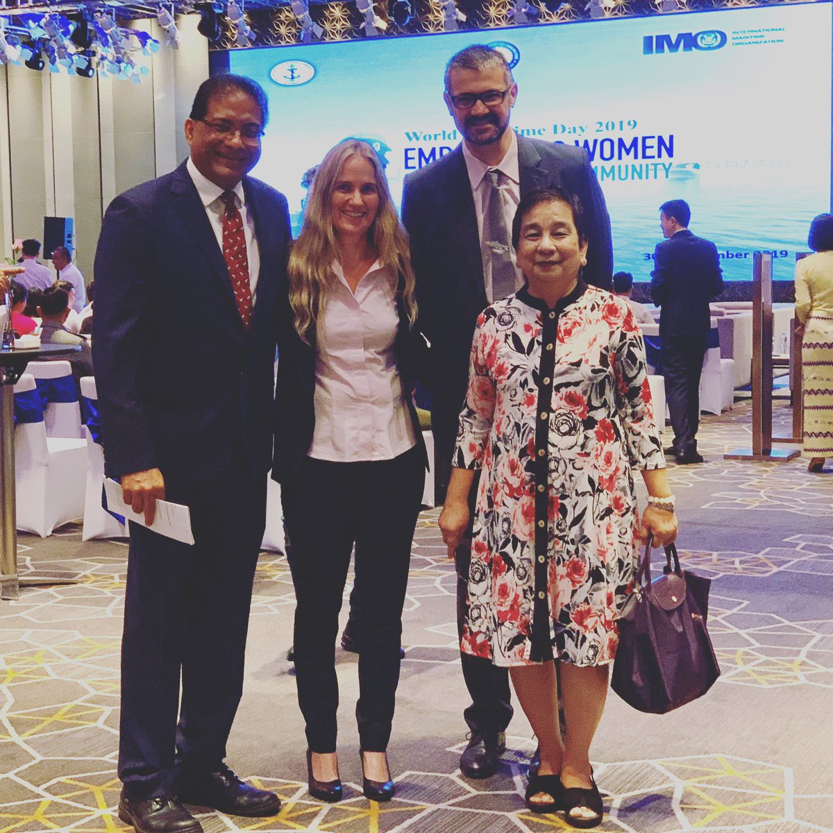 The IMO MEPSEAS team at the World Maritime Day in Yangon Myanmar - what a great team to work with ! 
#mepseas 
#imo 
#worldmaritimeday 
<a href="/IMOHQ/">International Maritime Organization</a> <a href="/GuileDrillet/">Guillaume Drillet</a>