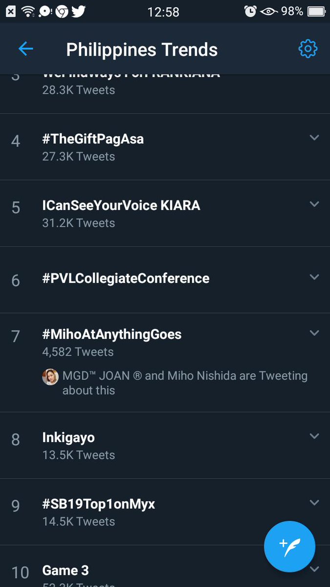 cryofarestlesss's tweet photo. #MihoAtAnythingGoes
trending at number seven https://t.co/YAmOTxukm2