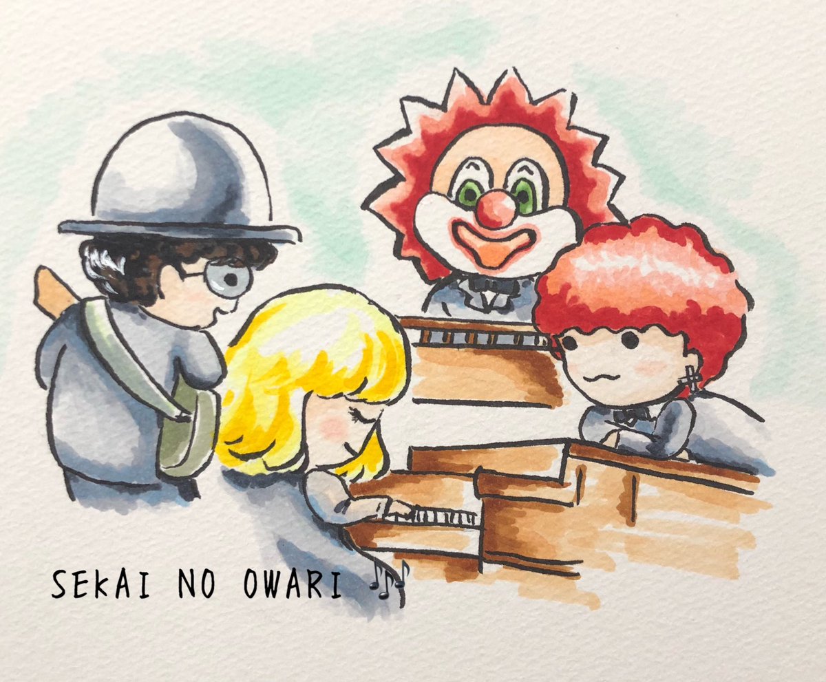 Nnhn セカオワイラスト Sekainoowari セカオワ Fukase Saori Nakajin Djlove イラスト