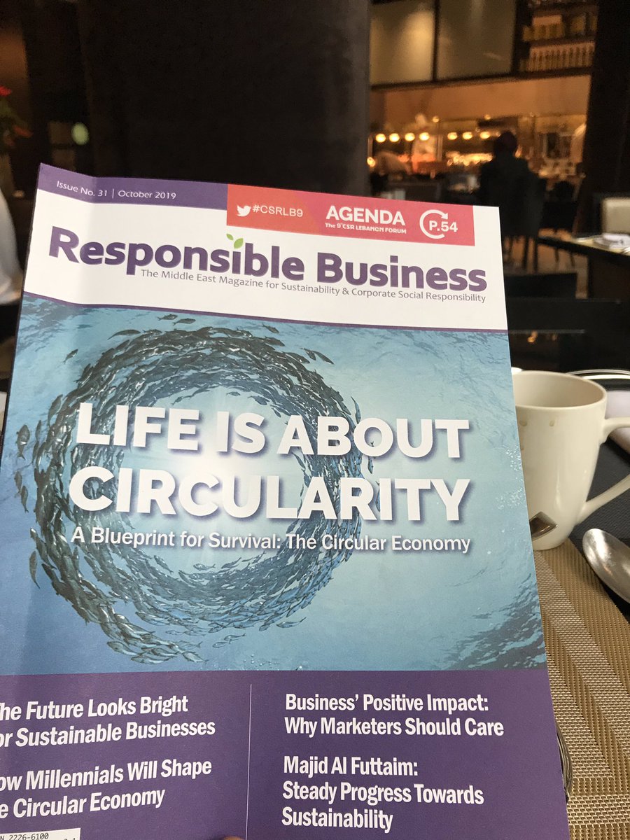 DugandMateo's tweet image. Just arrived in Beirut, Lebanon to speak at @CSRLebanon tomorrow - this is a really good read @Khaledakassar, looking forward to discussing the role of #Tech in transitioning to a #CircularEconomy

#CSRLB9