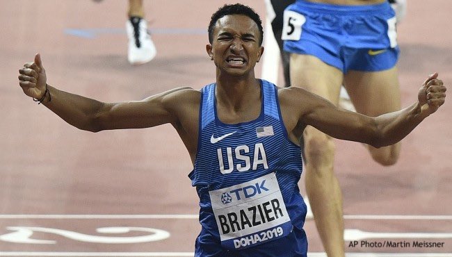 CrossProb's tweet photo. Donovan Brazier is a World Champion.

800m, 1:42.34.

Breaking a record that stood for 34 years.

Donovan Brazier is the fastest 800m runner in American history. https://t.co/ECPNGckQHb