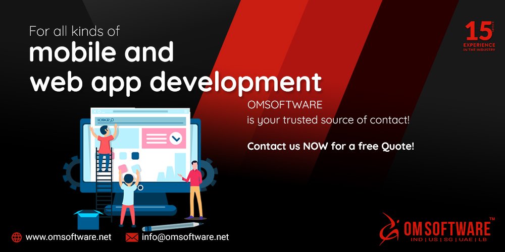 omsoftware's tweet photo. For all kinds of #mobile and #webappdevelopment, #OMSOFTWARE is your trusted source of contact! #Contactus #NOW for a free Quote! - https://t.co/GRxKRkAthr

#Omsbhopal #OMS #OMSOFTWARESEO #Digitalmarketing #Rajkamal_omsoftware #oms_india #om_software #omsoftwarescam #Raj_Kamal https://t.co/sWaJMdQejF
