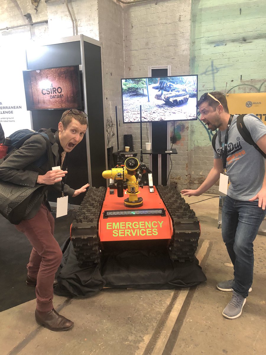 T4L_DoE's tweet photo. The #T4L team had a blast at @CSIRO’s #Data61Live event today, encountering high end autonomous #Robotics, #AR glasses and more! One tool you can use tomorrow is “National Map” a map that can be overlayed with data from sources including the Census! https://t.co/GTT8SR3tMO https://t.co/CyGv5jqobl