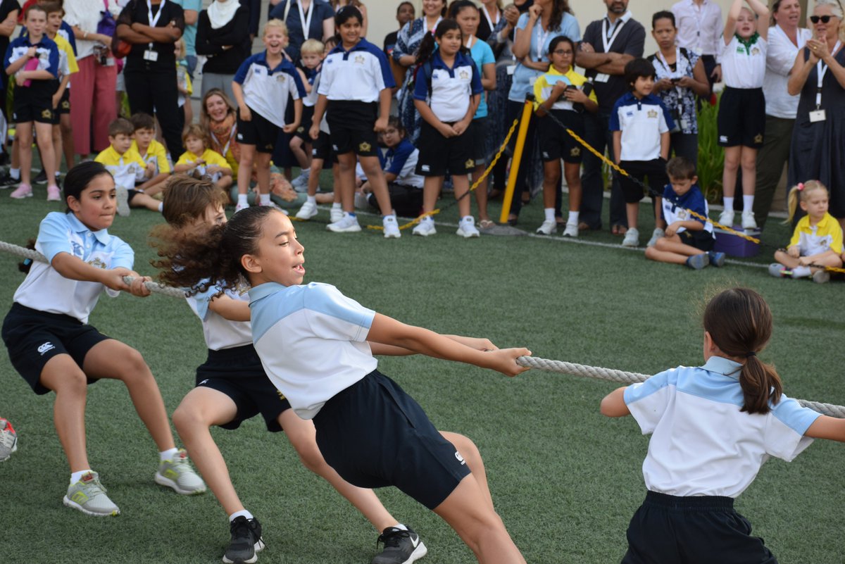 ReptonAB_Sport's tweet photo. Congratulations @FMKDXB_Merriman on winning the annual Tug of War! It was fantastic to see so many parents, children and staff supporting their house! Well done to all participants and thank you to our sports scholars Evie and Tilly who compared the event! #ForemarkeDXBtugofwar https://t.co/obYtBqO2xq