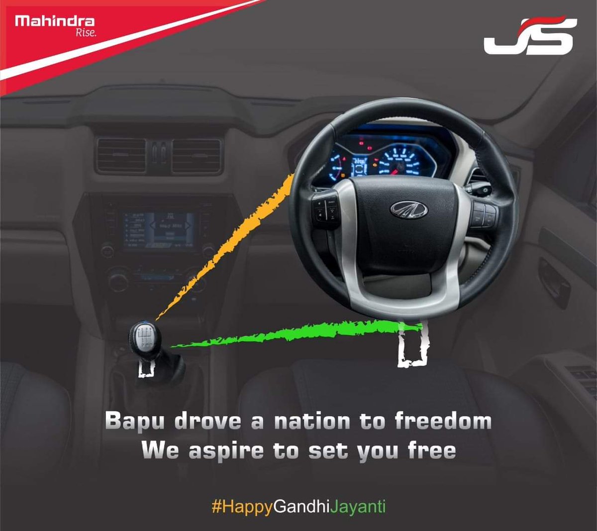 grover_js's tweet photo. Wishing you all a Happy Gandhi Jayanti

For Further Details Contact 6230701710, 6230701708

#JSAuto #JSAutomotives #Mahindra #TUV300 #Scorpio #Thar #Kangra #XUV500 https://t.co/TeNXCjdxT9
