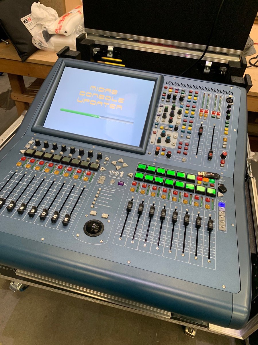 Busy yesterday updating our Midas Pro1's and DL remote boxes. In Stock and ready for Hire #Hiredesk #midaspro contact us for a quote: hire@wce-av.com 01635261922