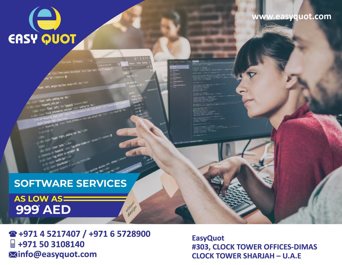 EasyQuot's tweet image. Powered by Intellect Driven by Values
Powering What’s Next
#softwareservices #animation #infography #branding #seo #customisedsoftwaresolutions #erp #digitalmarketing #mobileapplication #websitedevelopment