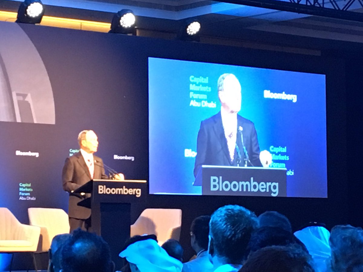 A_DiPaola17's tweet photo. Fighting climate change and driving economic growth go hand in hand, Mike Bloomberg says at #bloombergemergingmarkets forum in Abu Dhabi. Strong case for government and individual action by one directly active in closing old coal plants, sponsoring efficiency and #renewableenergy https://t.co/XWGQflNGmq