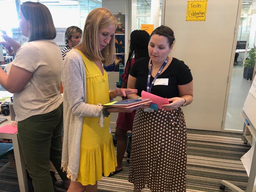 ldday13's tweet photo. Couldn’t have asked for a more engaged and excited group of educators in our tech collaborative at @schoolmadrid this week or better co-facilitators! @jenny_derby and @aholst - you make collaborating so fun! #edtech #empoweredlearners #isteeducators https://t.co/RK8OJR5lk4
