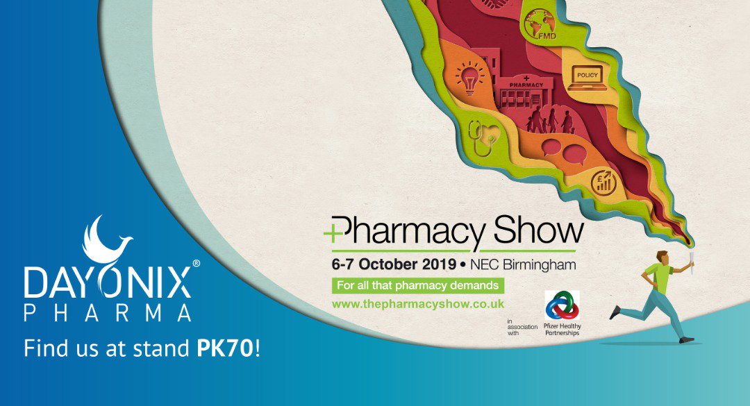 Looking forward to <a href="/pharmacyshow/">The Pharmacy Show</a> this year.Only a few weeks away! Save the Date 6-7 October 2019 &amp; visit us at our booth at <a href="/dayonixpharma/">Dayonix Pharma</a>. 
We're waiting for you at stand PK70.

dayonixpharma.com
thepharmacyshow.co.uk

#PharmacyShow #exhibition #LiveHappily #supplements