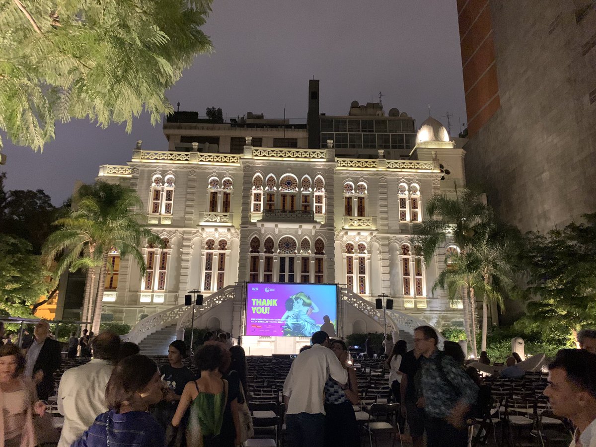 Federhut's tweet photo. Yesterday’s fundraising Cine-concert and closing of #germanfilmweek was a true musical and film gem! Thank you @metropolislb team, the excellent musicians @SharifSehnaoui
@MmeChandelier @youmnasaba @tonyelieh & Malek Rizkallah and Host
@sursockmuseum as well volunteers!! https://t.co/Oz3Q7gPO4K