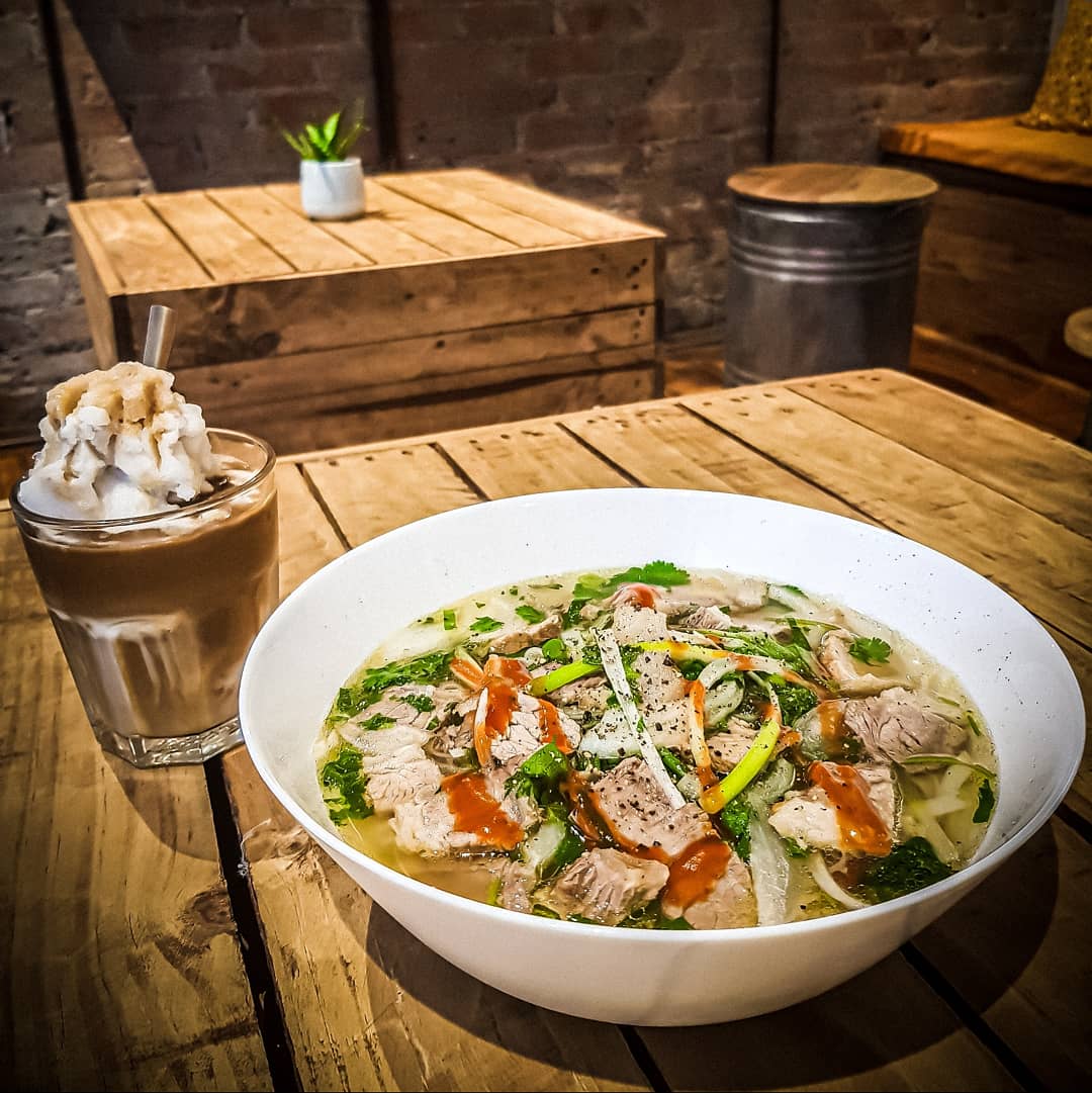 Hanoi1991's tweet photo. Are you ready for #Real #Phở (#Pho)
------------------------------------------------------------
@hanoi1991 The Vietnamese Coffee House, we are serving 100% #Traditional Pho, which bring to all customers the best of things of #Vietnamese #cuisine 
#PhoCardiff #PhoHanoi1991 https://t.co/vXJj4xLIwD