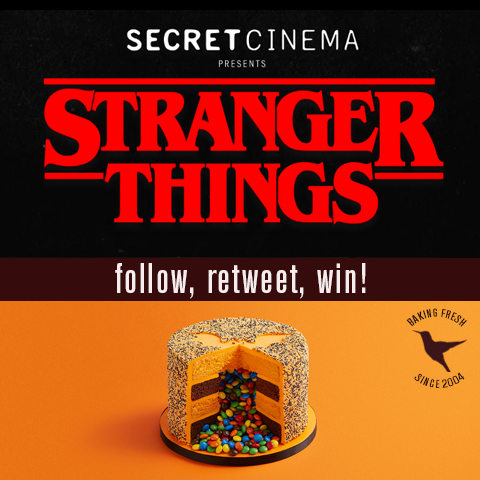 hummingbbakery's tweet photo. 🚲 WIN one of SIX pairs of tickets to Secret Cinema presents Stranger Things! 🚲 FOLLOW us and @secretcinema &amp; RT and you could #WIN a pair of tickets and £20 vouchers to spend at The Hummingbird Bakery! 18+, UK only, ends 13/10/19. T&amp;Cs: https://t.co/euyUVpkC6G https://t.co/AA18a4eN1Q