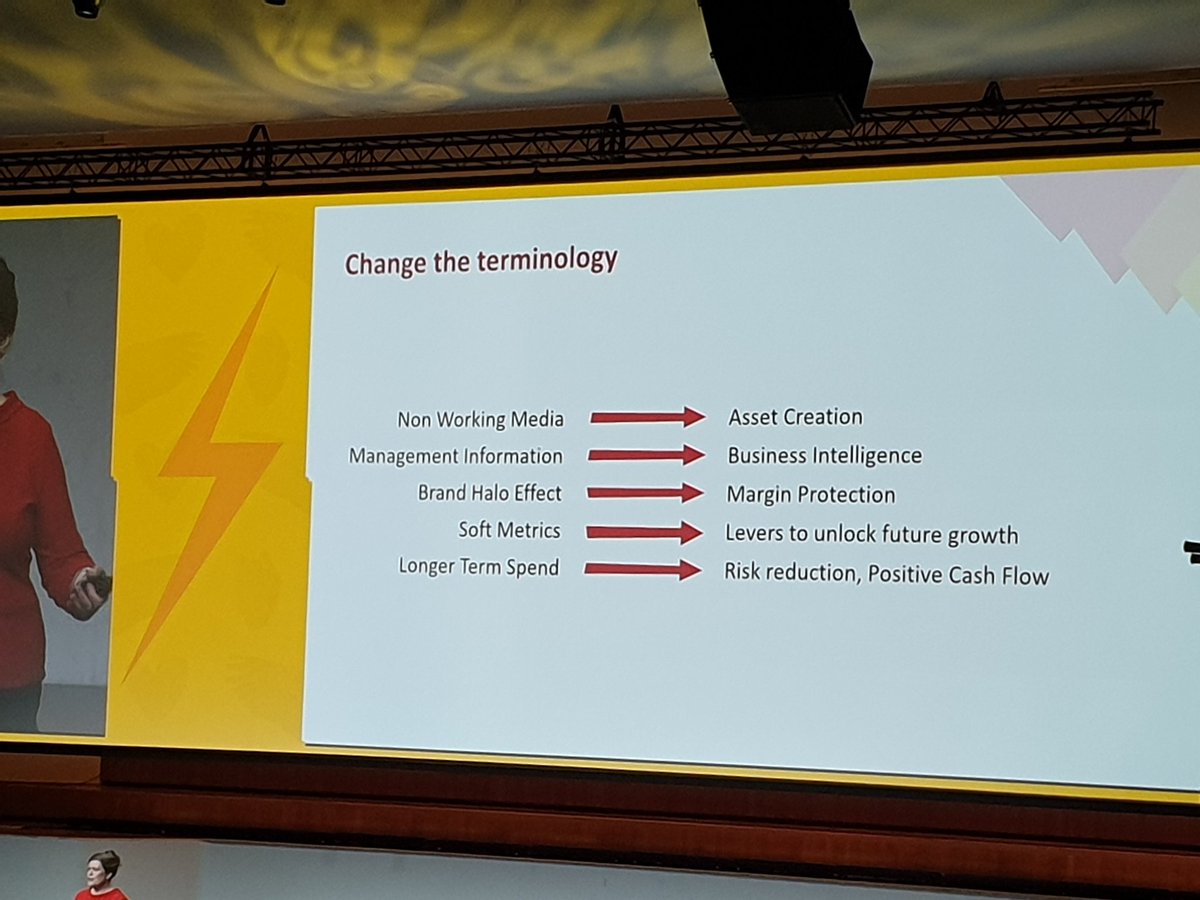 Why not to change the terminology of marketing to make internal communication more effective  with CFO's etc. <a href="/FranCassidy1/">Fran Cassidy</a> #gettomorrow #ainatuleesanomista