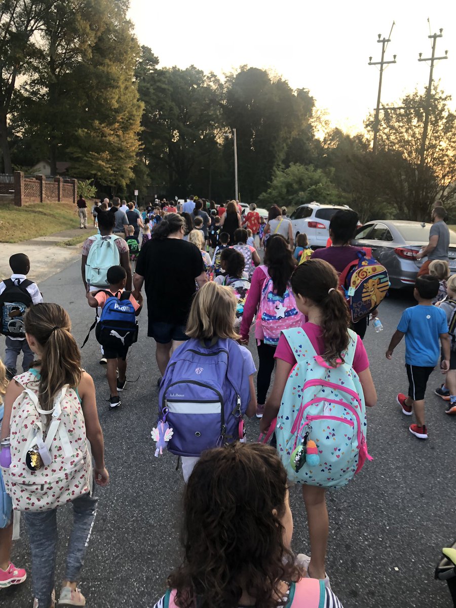 kyates's tweet photo. National Walk to School Day #Bobcats @Rbrownbobcats https://t.co/l58VO2bquI