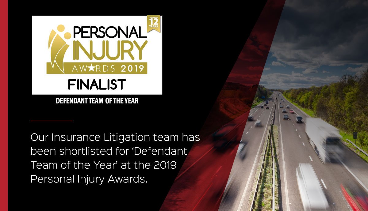 FlintBishop's tweet photo. Our Insurance Litigation team has been shortlisted for 'Defendant Team of the Year' at the 2019 Personal Injury Awards.

You can read more about the team on our website: https://t.co/WyTJyUOQVr

#PIAwards @ClaimsMedia https://t.co/C5EJdSAGvk