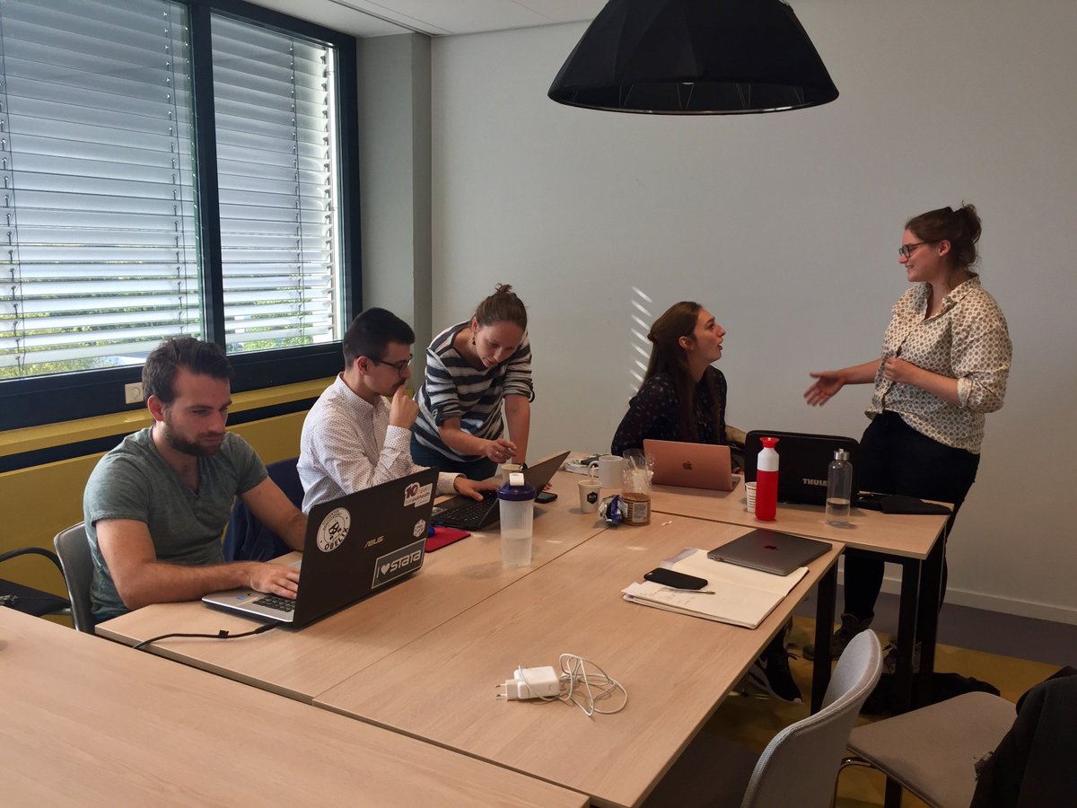 drElsje's tweet photo. New joint #CIDconsortium project in progress! Data-analysis day of my PhD-student @SofiekeKevenaar with Elisabet @Marielle_ZZ @TiesGaurang & Heiko. These young talents represent four large Dutch cohorts: @NTRscience @TRAILS_NL YOUth & @GenerationR_010. https://t.co/BZbMScxdqN
