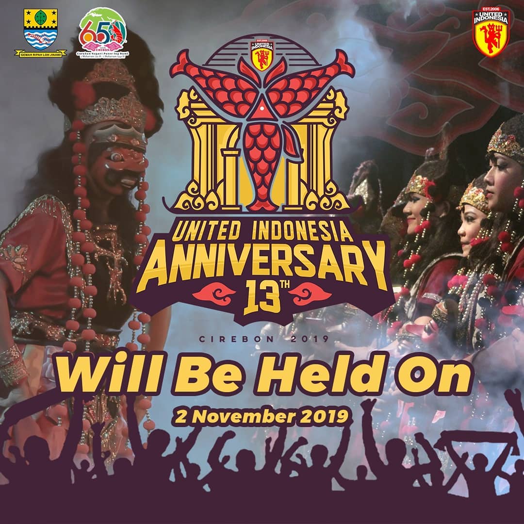 #UI13thAnniversary

Halo!! Tanggal pelaksanaan event perayaan Anniversary ke-13 United Indonesia sudah rilis.

Tepatnya tanggal 2 November 2019 dan akan digelar di kota Cirebon.

Yuk, siapkan diri kalian!

Info detail silahkan klik link unitedindonesia.org/forum/showthre…