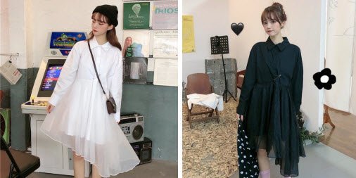 アシンメトリーワンピース